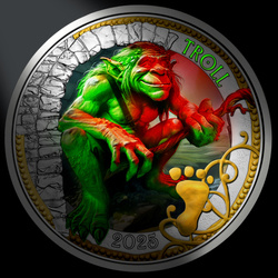 Mythical Creatures: Troll - Guardian of Legend 3 Euro Cupronickel 2025