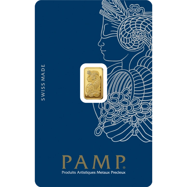 Златно кюлче 1 г PAMP Lady Fortuna VERISCAN в кутия – подаръчен комплект