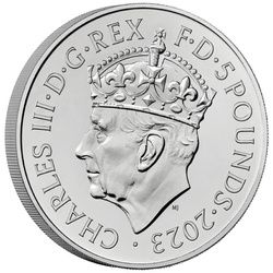 Încoronarea Majestății Sale Regele Charles al III-lea £5 Cupronichel 2023