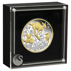 Perth Mint 125. rocznica powstania pozłacany 2 uncje Srebra 2024 Proof