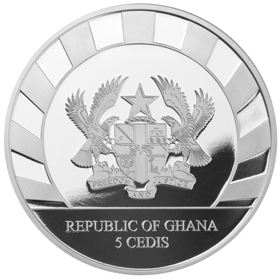 Ghana: Gigantes de la Edad de Hielo - León Cavernario 1 oz Plata 2022
