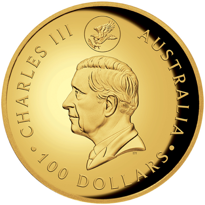 Orzeł Australijski 10. rocznica 1 uncja Złota 2024 Proof High Relief