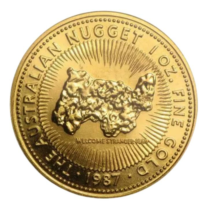 Perth Mint: Australian Nugget 1 oz Gold 1987