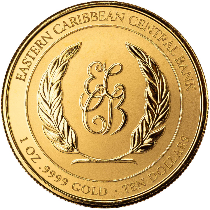 Anguilla: Regatta színes 1 uncia arany 2023 Proof