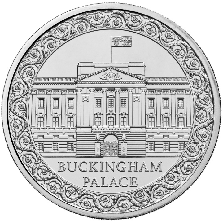 Buckingham Palace £5 rame-nichel 2024