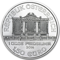Wiedeński Filharmonik 1 uncja Srebra 2014