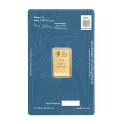 Lingotto The Royal Mint - Britannia 5 grammi Oro
