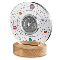 Malta: Copernicus 2 oz Silver 2023 Gilded Antique Finish Coin