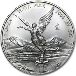Libertad mexicana 1 oz Plata 2005