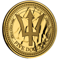 Barbados: Trident 1 oz Gold 2024 Prooflike