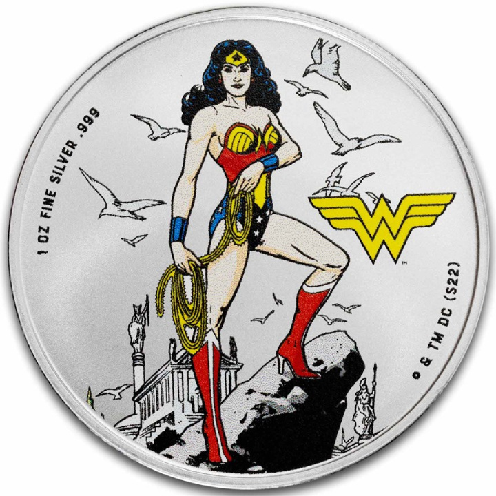 Samoa: DC Comics - Wonder Woman coloured 1 oz Silver 2024 Coin Slab