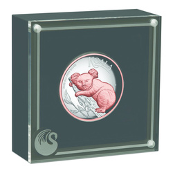 Koala australiano placcato in oro 5 once d'argento 2025 Proof High Relief