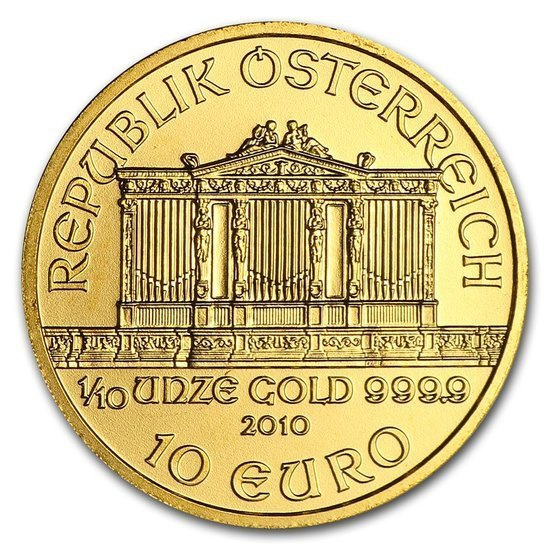 Wiedeński Filharmonik 1/10 uncji Złota 2010