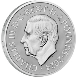 Ensemble de 2 pièces Les bêtes royales Tudor : la licorne Seymour 2 x 1 once d'argent 2024 Proof