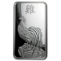 100 g Lunar Year of the Rooster ezüsttömb