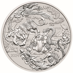 Chinese Myths and Legends: Four Guardians 1 oz Silver 2024