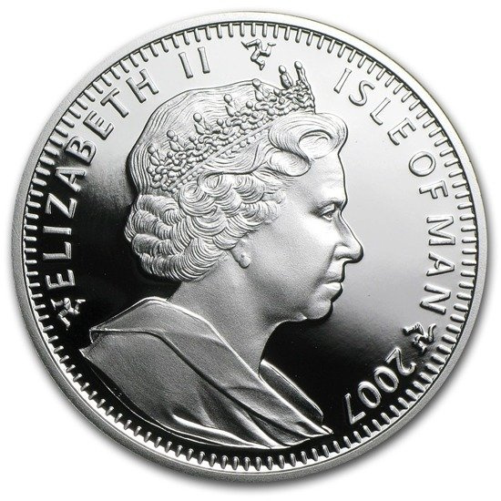 Serie Gatos Isla de Man: Ragdoll 1 oz Plata 2007 Proof