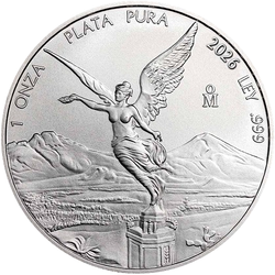 Moneta d’argento Mexican Libertad 1 oz d’argento 2026 BU
