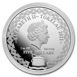 Tokelau: Great Horned Owl 1 oz Silver 2021
