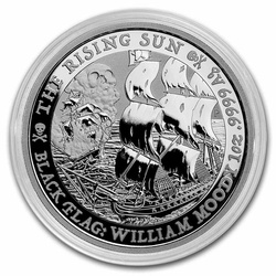 Tuvalu: Black Flag - The Rising Sun 1 uncja Srebra 2022