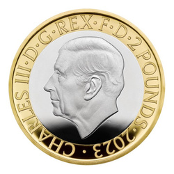 Sada 5 mincí Velká Británie Platina 2023 Proof Pamětní mince