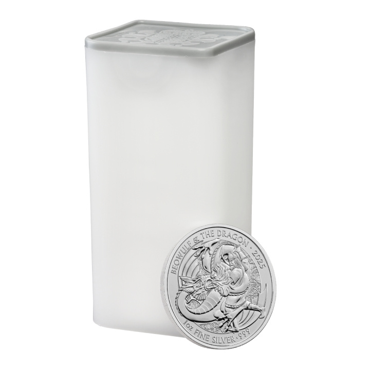 Myths & Legends: Beowulf and Dragon 1 oz Plata 2025