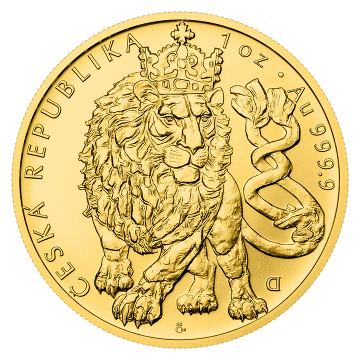 Gold Coin Niue: Czech Lion 1 oz Gold 2026