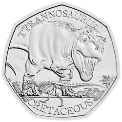 Dinosaurs: Iconic Specimens - Tyrannosaurus Rex 50p Cuivre-nickel 2024