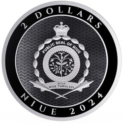 Niue: Hibernia 1 oz Silber 2024