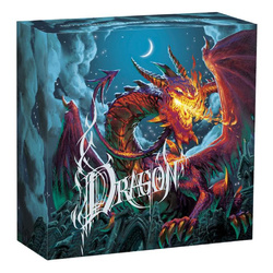 Tuvalu: Sárkány színes 5 oz ezüst 2023 Antikolt érme