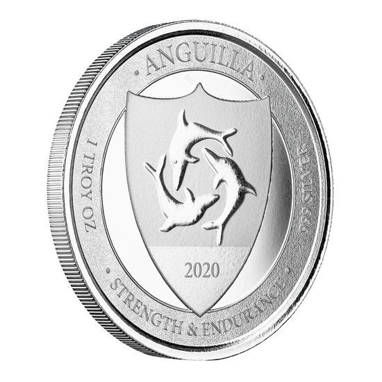 Anguila: Escudo de Armas 1 oz Plata 2020