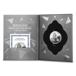 Beech Leaf 1 uncja Srebra 2023 Proof