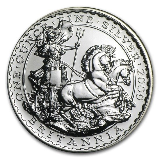 Britannia 1 uncja Srebra 2009