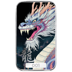 Scottsdale Mint - Dragón "Jìng" coloreado 1 onza de plata 2025