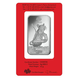 10g Bar Silver Lunar Year of the Rat