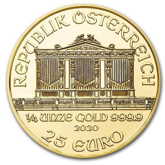 Wiedeński Filharmonik 1/4 uncji Złota 2020