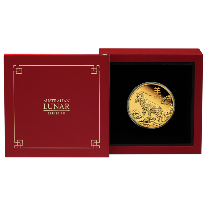 Perth Mint: Lunar III - Year of the Goat Gold Coin 1 oz Gold 2027 Proof