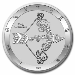 Tokelau: Zodiac Series - Strzelec 1 uncja Srebra 2021