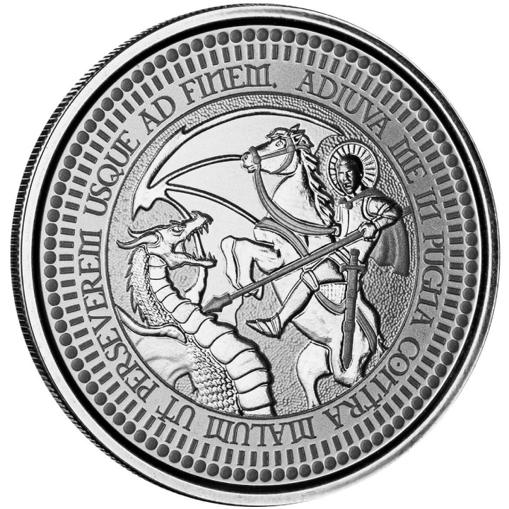 Samoa: Saint George & The Dragon 1 oz Silver 2024 Prooflike Coin