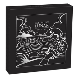 Perth Mint: Lunar III - Year of the Snake 1000 grams Silber 2025 Gold Privy Mark