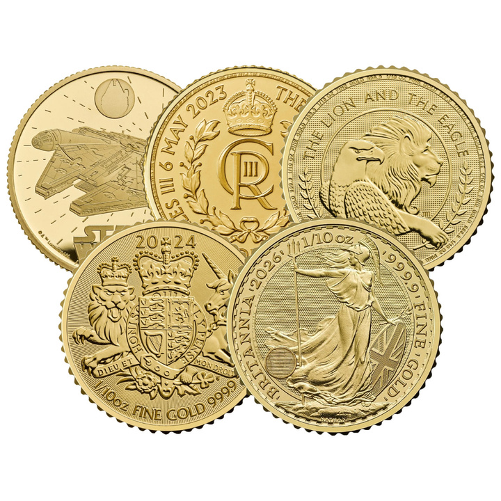 Random Gold Coin - The Royal Mint 1/10 oz Gold