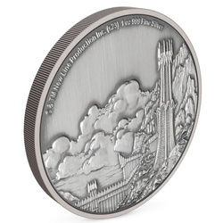 Niue: El Señor de los Anillos - Mordor 3 oz Plata 2023 Acabado Antiguo