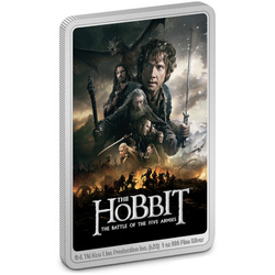 Niue: The Hobbit Poster - The Battle of the Five Armies coloured 1 oz Silber 2023 Proof
