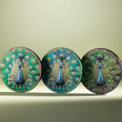 Cookinseln: Spectrum – Peacock koloriert 1 Unze Silber 2025 Prisma Proof