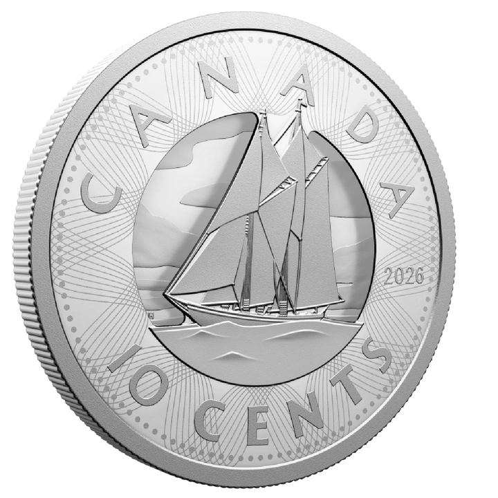 Canada Multilayered Bluenose 10 Cents Silver 2026 Proof