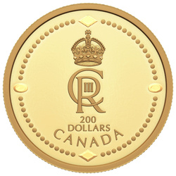 Canada : Cipher royal de Sa Majesté le roi Charles III 200 en or 2023 Proof