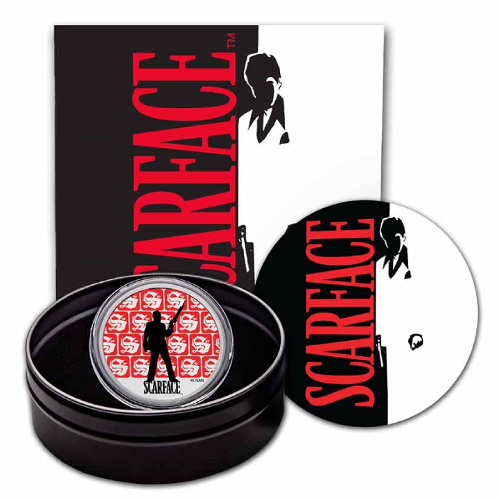 Ciad: L'uomo con la cicatrice - 40° anniversario del film colorata 1 oncia d'argento 2023 Proof