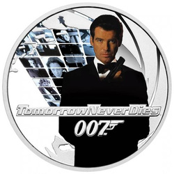Tuvalu: Tomorrow Never Dies coloured 1/2 oz Silver 2022 Proof