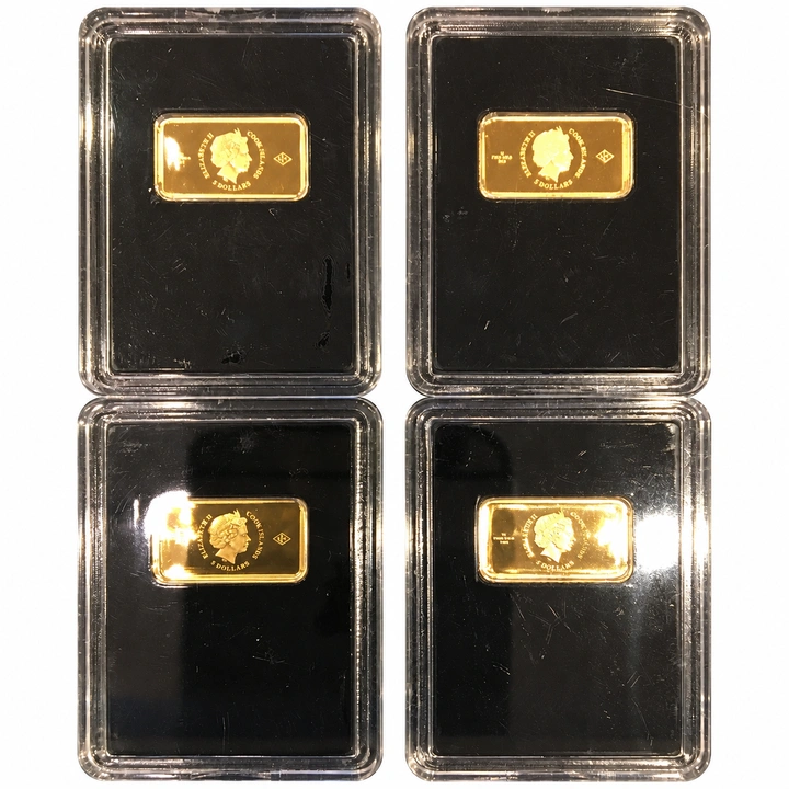 Moneta d’oro scelta casualmente 1 g d’oro Au 999 Proof