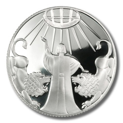 Daniel în groapa cu lei 2 NIS argint 2012 Proof